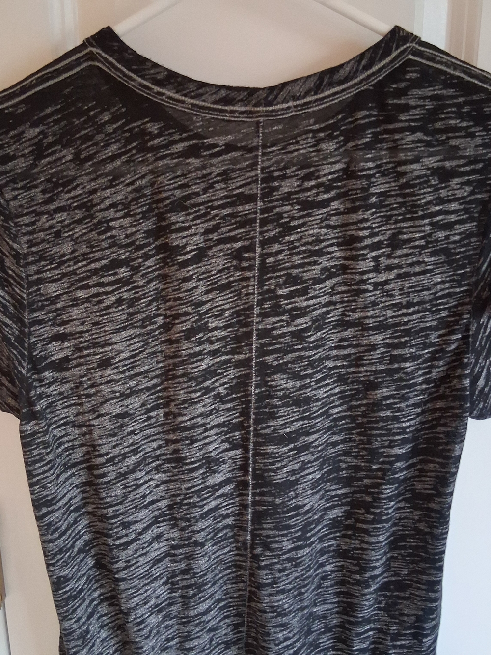 rag & bone Black Heathered Short Sleeve Crew Tee - Picture 4 of 10